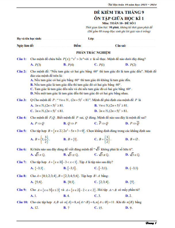 04 de on tap kiem tra giua hoc ki 1 hk1 lop 10 mon toan nam hoc 2023 2024 d