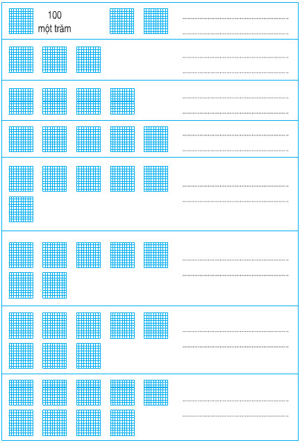 Bài 1 trang 137, 138 sgk Toán lớp 2: Đơn vị chục trăm nghìn 3 20171108205426bai 1 trang 138 sgk toan 2