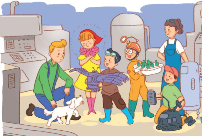 Ở CƯỜNG QUỐC TƯƠNG LAI Tin-tin và Mi-tin được một bà tiên giúp đỡ, đã vượt qua nhiều thử thách, đến nhiều xứ sở để tìm con chim xanh 3 2024050207592241