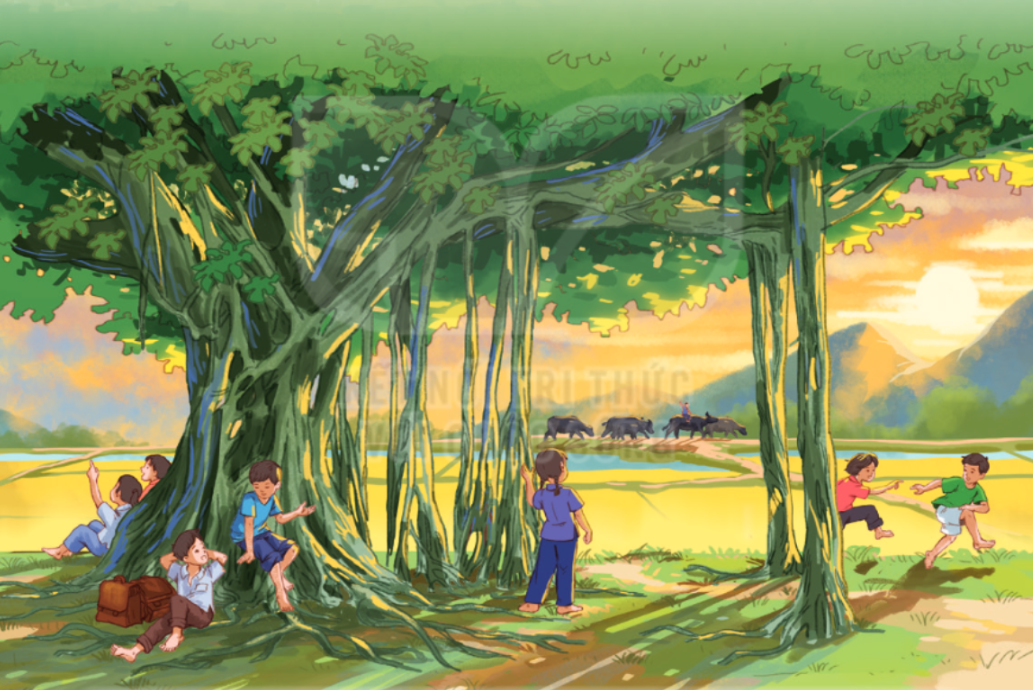 CÂY ĐA QUÊ HƯƠNG Nói đến làng quê, trong kí ức tôi, đậm nét nhất là hình ảnh cây đa trước xóm. Cây đa ấy 4 2024050208020991