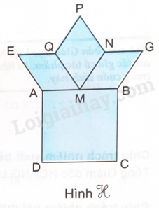 Câu 4 trang 125 VBT Toán 4 - Kết nối tri thức: Viết tiếp vào chỗ chấm cho thích hợp.Cho ABCD là hình vuông, MNPQ là hình thoi, AEQM và MNGB là 4 2024050709562720 20