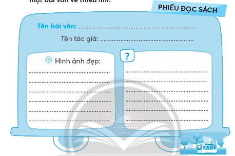 Bài 3: Ngày em vào Đội VBT Tiếng Việt lớp 3 - Chân trời sáng tạo tập 1: Viết vào Phiếu đọc sách những nội dung em thích sau khi đọc một bài văn về thiếu 3 2024051611181931 1