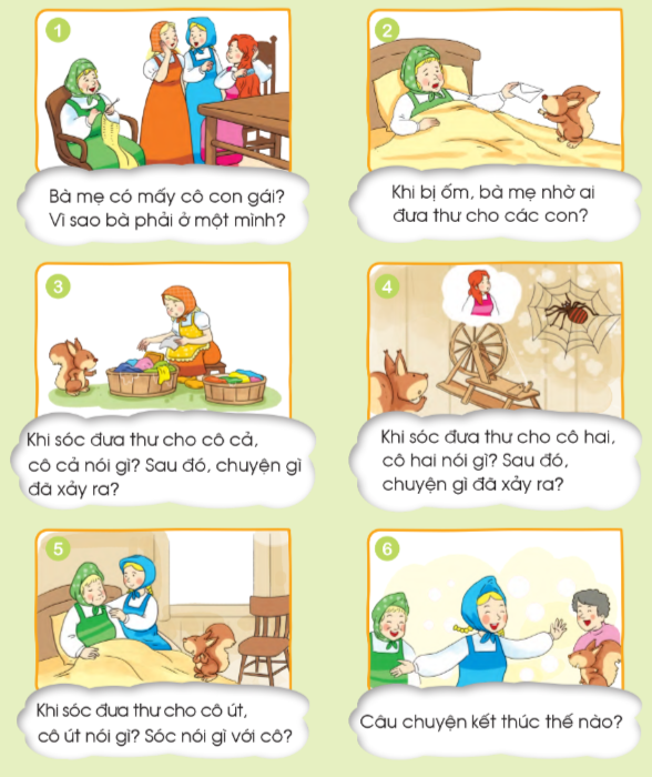 Bài Kể chuyện: Ba cô con gái trang 116 Tiếng Việt 1 - Cánh diều tập 2: Nghe kể chuyện Ba cô con gái Ngày xưa 7 2024051709074418