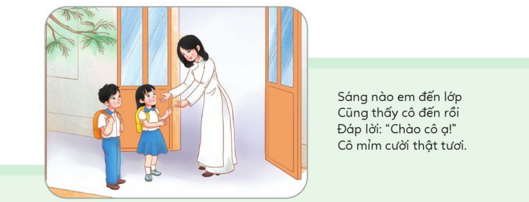 Câu hỏi Khám phá trang 10 Đạo đức 2 - Cánh Diều: Cô giáo trong bài thơ đã làm những gì cho học sinh? 4 20240605092936a108 1