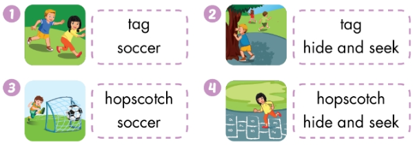 Lesson 1 - Unit 5. Free time activities - SBT Tiếng Anh 2 - iLearn Smart Start: Hopscotch? OK. (Nhảy ô lò cò hả? Chơi luôn 1 20240617111138z1 10