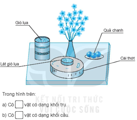 Giải Bài 1, 2, 3, 4 Bài 46: Khối trụ - khối cầu (tiết 2) VBT Toán 2 - Kết nối tri thức: Khoanh vào chữ đặt trước câu trả lời đúng? 5 20240618105247bai 1 tiet 2