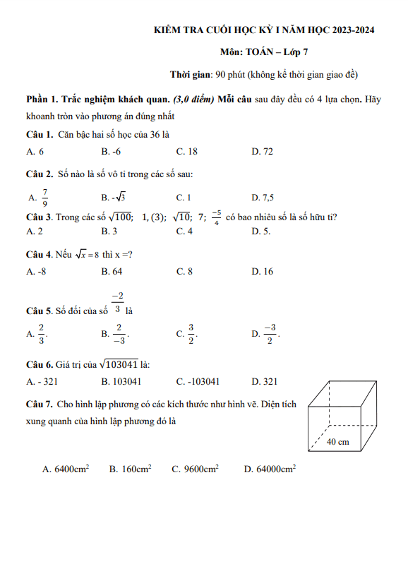bo de tham khao cuoi hoc ki 1 hk1 lop 7 mon toan nam 2023 2024 phong gd dt binh chanh tp hcm d