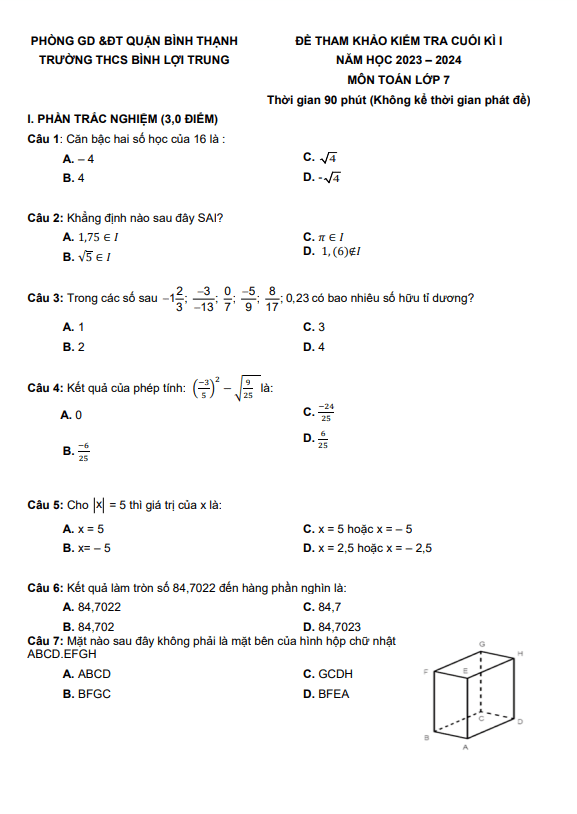 bo de tham khao cuoi hoc ki 1 hk1 lop 7 mon toan nam 2023 2024 phong gd dt binh thanh tp hcm d