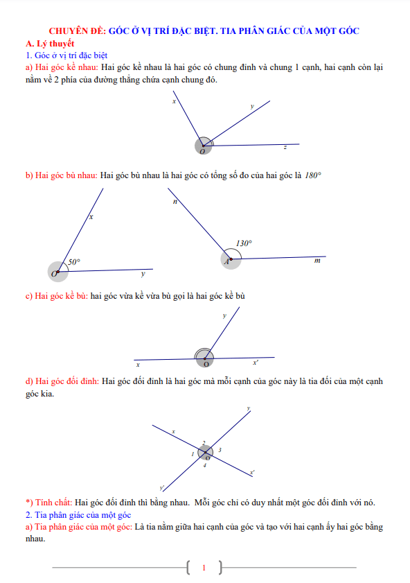 cac chuyen de hoc tap lop 7 mon toan phan hinh hoc d