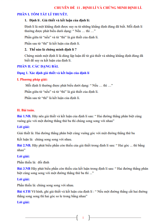 chuyen de dinh li va chung minh dinh li lop 7 mon toan d