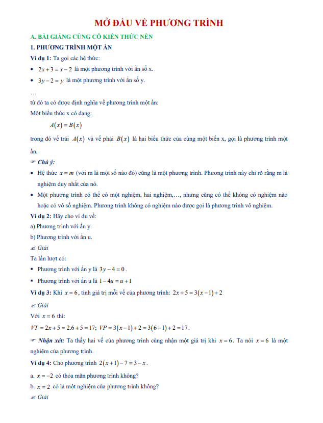 chuyen de mo dau ve phuong trinh d