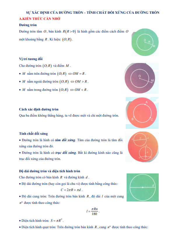 chuyen de su xac dinh duong tron e28093 tinh chat doi xung cua duong tron d