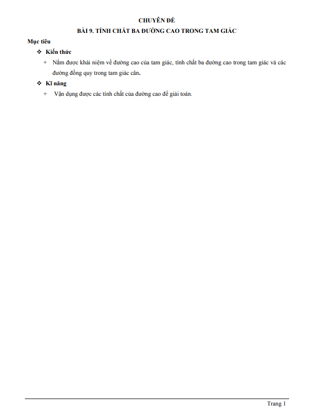 chuyen de tinh chat ba duong cao trong tam giac d