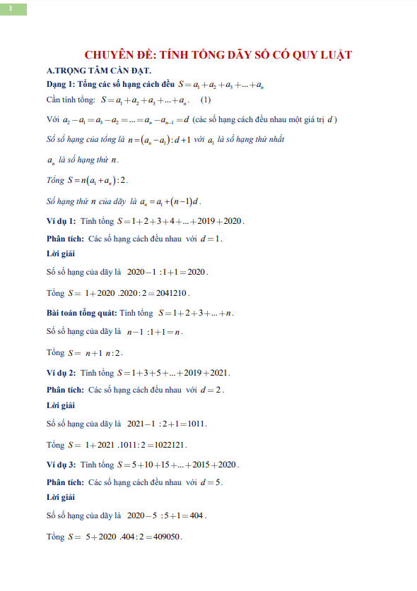 chuyen de tinh tong day so co quy luat d