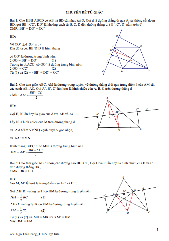 chuyen de tu giac boi duong hoc sinh gioi lop 8 mon toan d