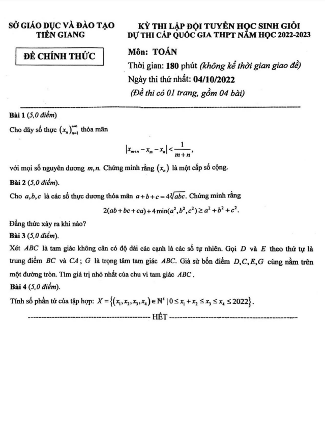 de chon doi tuyen thi hsg qg mon toan nam 2022 2023 so gd dt tien giang d