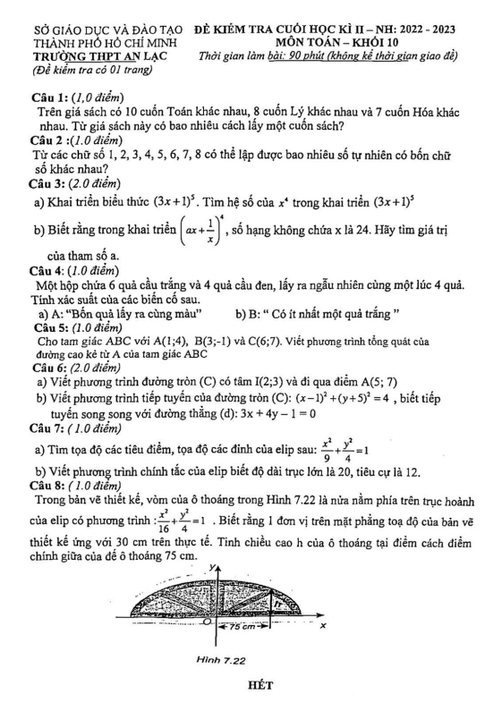 de cuoi hoc ki 2 hk2 lop 10 mon toan nam 2022 2023 truong thpt an lac tp hcm d