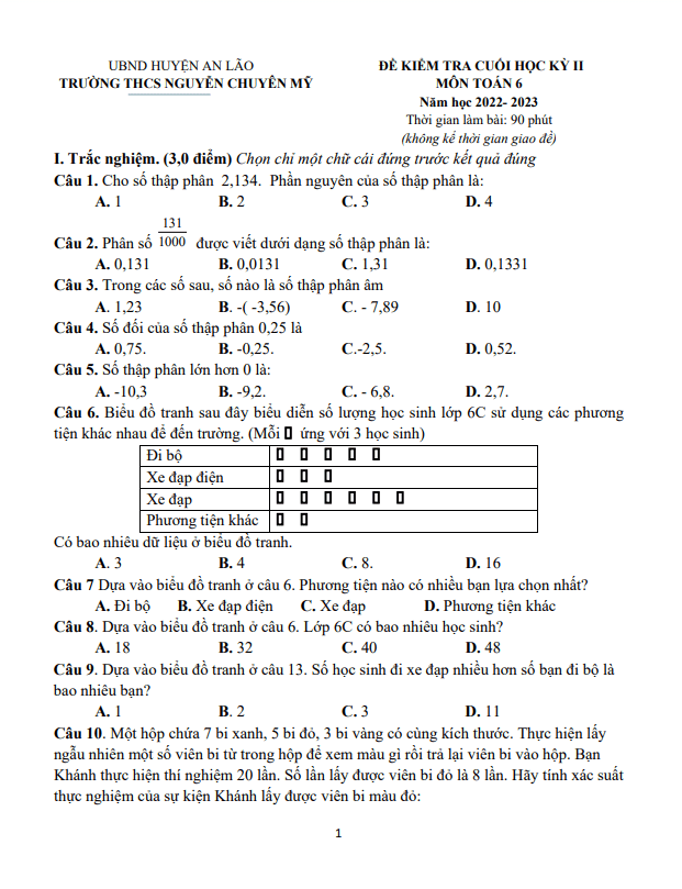 de cuoi hoc ki 2 hk2 lop 6 mon toan nam 2022 2023 truong thcs nguyen chuyen my hai phong d