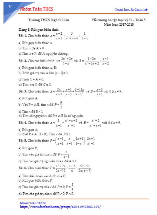 de cuong on tap hoc ki 2 hk2 lop 8 mon toan nam 2017 2018 truong ngo si lien ha noi d