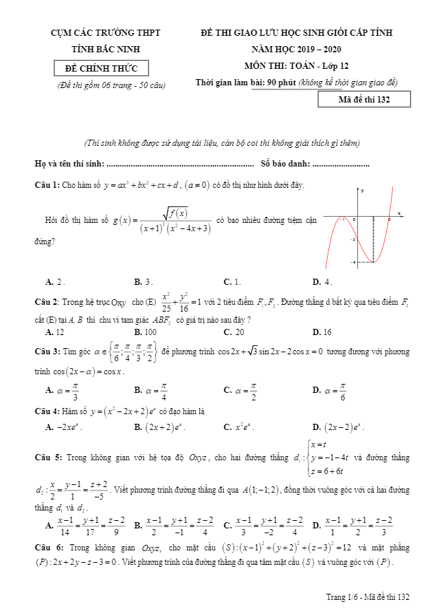 de giao luu hsg lop 12 mon toan nam 2019 2020 cum cac truong thpt tinh bac ninh d