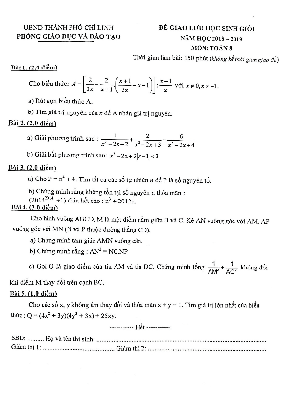 de giao luu hsg lop 8 mon toan nam 2018 2019 phong gd dt chi linh hai duong d