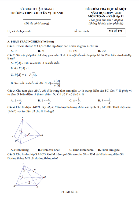 de hoc ki 1 hk1 lop 11 mon toan nam 2019 2020 truong thpt chuyen vi thanh hau giang d