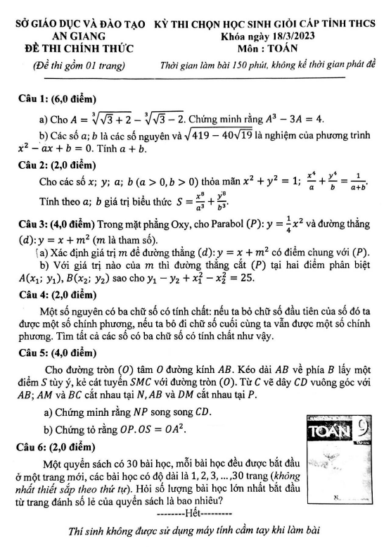 de hoc sinh gioi cap tinh toan thcs nam 2022 2023 so gd dt an giang d
