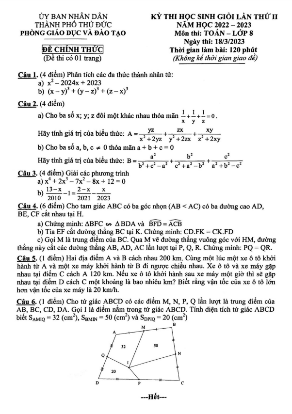 de hoc sinh gioi lan 2 lop 8 mon toan nam 2022 2023 phong gd dt thu duc tp hcm d