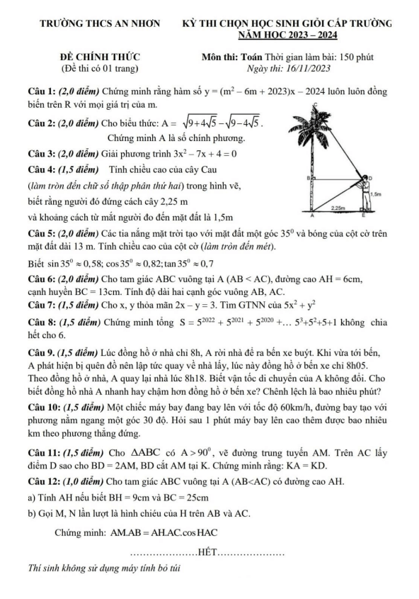 de hoc sinh gioi lop 9 mon toan nam 2023 2024 truong thcs an nhon lam dong d