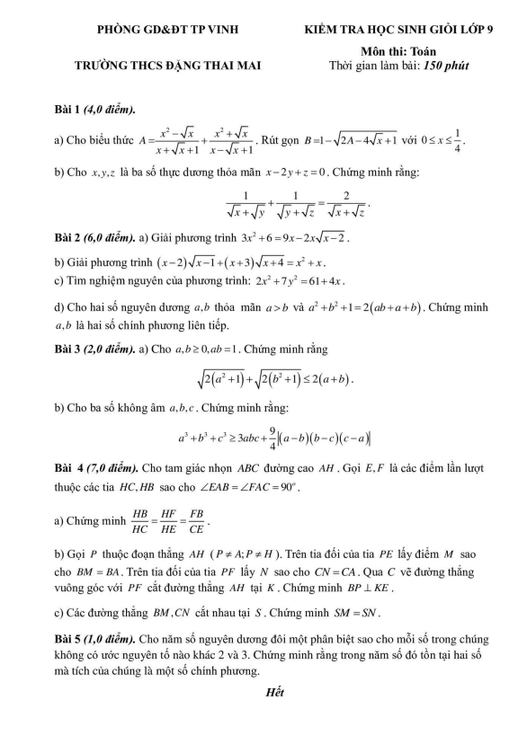 de hoc sinh gioi lop 9 mon toan nam 2023 2024 truong thcs dang thai mai nghe an d