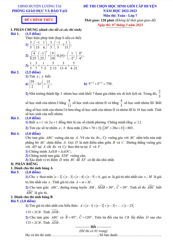 de hsg cap huyen lop 7 mon toan nam 2022 2023 phong gd dt luong tai bac ninh d