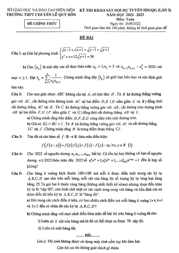 de khao sat doi tuyen hsgqg toan nam 2022 2023 chuyen le quy don dien bien d