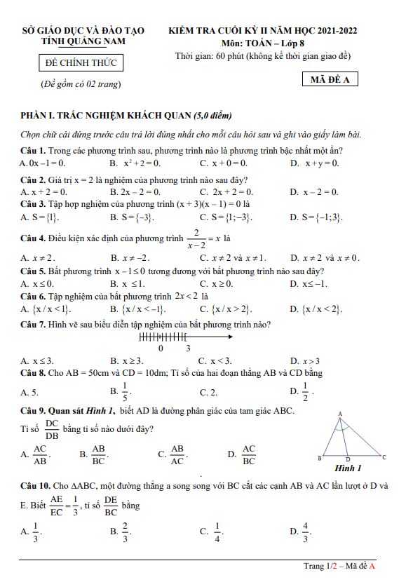 de kiem tra cuoi hoc ki 2 hk2 lop 8 mon toan nam 2021 2022 so gd dt quang nam d