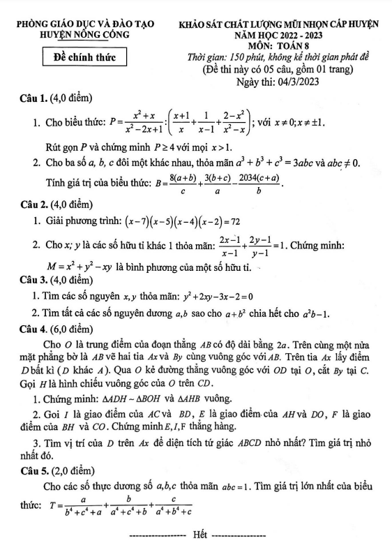 de kscl mui nhon lop 8 mon toan nam 2022 2023 phong gd dt nong cong thanh hoa d