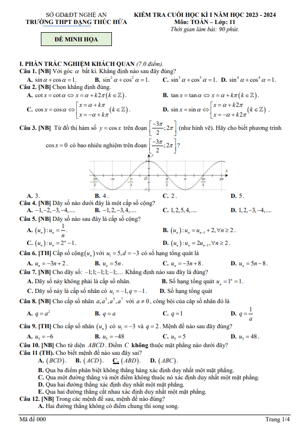 Đề minh họa học kì 1 (HK1) lớp 11 môn Toán năm 2023 2024 trường THPT Đặng Thúc Hứa Nghệ An 3 de minh hoa hoc ki 1 hk1 lop 11 mon toan nam 2023 2024 truong thpt dang thuc hua nghe an d