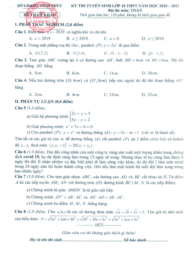 de minh hoa vao mon toan nam 2020 2021 so gd dt vinh phuc d