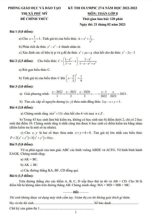 de olympic 27 4 lop 8 mon toan nam 2022 2023 phong gd dt phu my br vt d