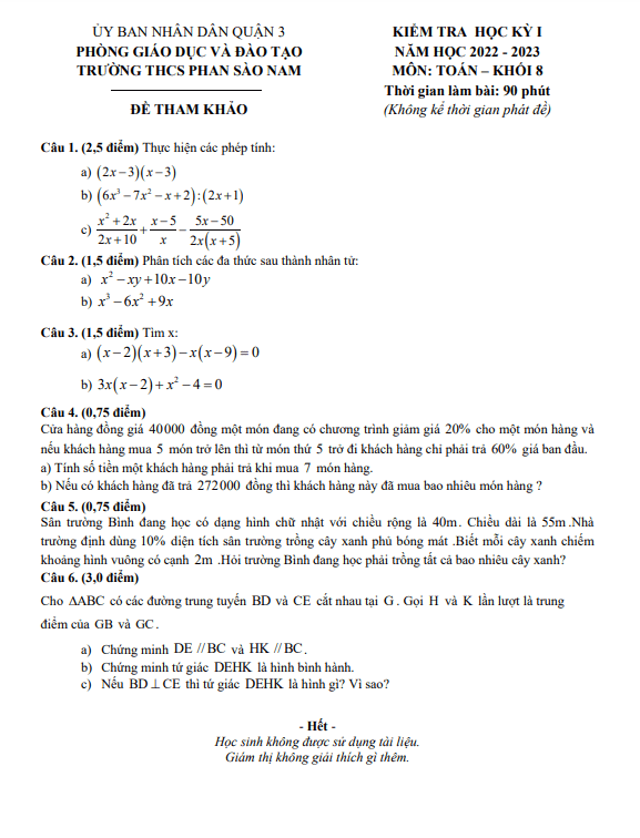 de tham khao hoc ki 1 hk1 lop 8 mon toan nam 2022 2023 truong thcs phan sao nam tp hcm d