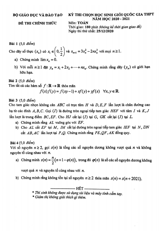 de thi chon hoc sinh gioi quoc gia mon toan nam hoc 2020 2021 d
