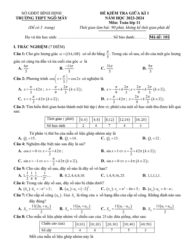 de thi giua hoc ki 1 hk1 lop 11 mon toan nam 2023 2024 truong thpt ngo may binh dinh d