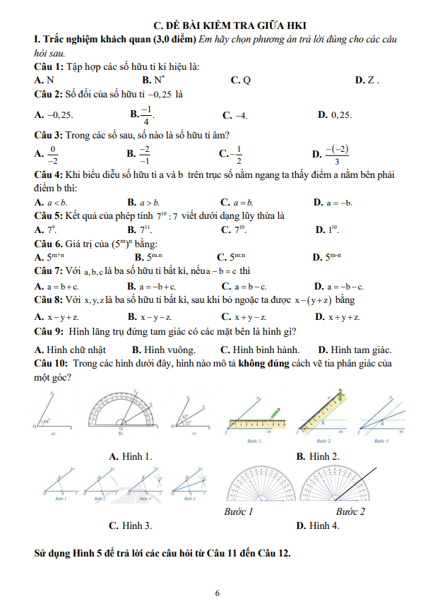 de thi giua hoc ki 1 hk1 lop 7 mon toan nam 2023 2024 truong thcs tan thang hai phong d