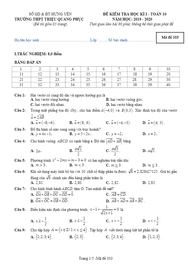 de thi hki lop 10 mon toan nam 2019 2020 truong trieu quang phuc hung yen d