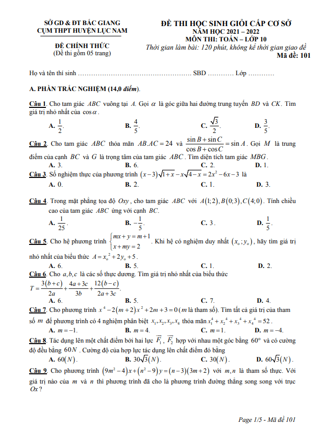 Đề thi HSG lớp 10 môn Toán năm 2021 2022 cụm THPT huyện Lục Nam Bắc Giang 2 de thi hsg lop 10 mon toan nam 2021 2022 cum thpt huyen luc nam bac giang d