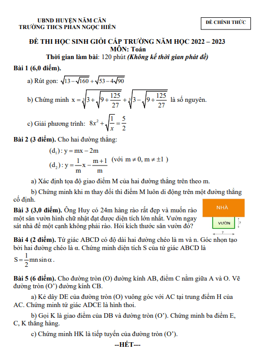 de thi hsg lop 9 mon toan nam 2022 2023 truong thcs phan ngoc hien ca mau d
