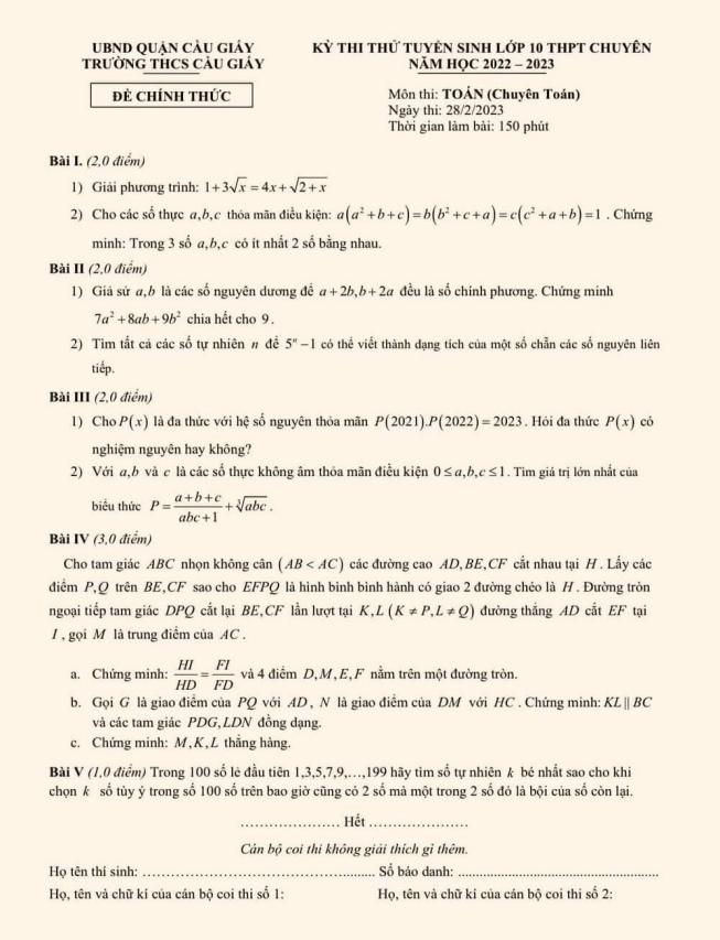 de thi thu toan vao chuyen nam 2023 truong thcs cau giay ha noi d
