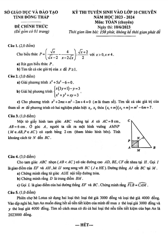 de thi vao chuyen mon toan chuyen nam 2023 2024 so gd dt dong thap d