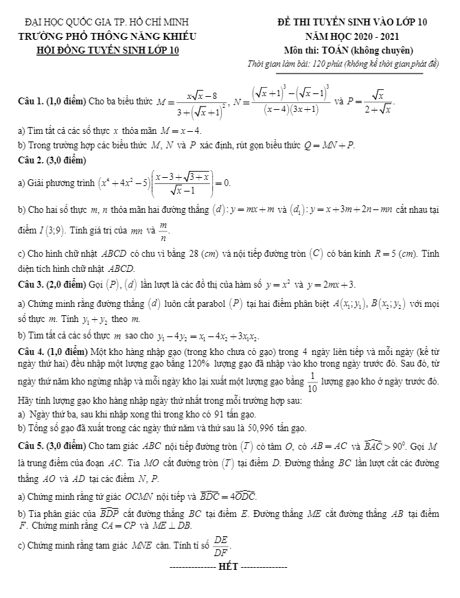 Đề tuyển sinh 10 môn Toán (không chuyên) năm 2020 2021 trường PTNK TP HCM 4 de tuyen sinh 10 mon toan khong chuyen nam 2020 2021 truong ptnk tp hcm d
