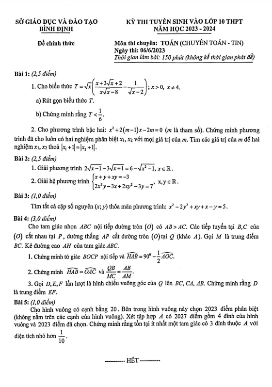 de tuyen sinh mon toan chuyen nam 2023 2024 so gd dt binh dinh d
