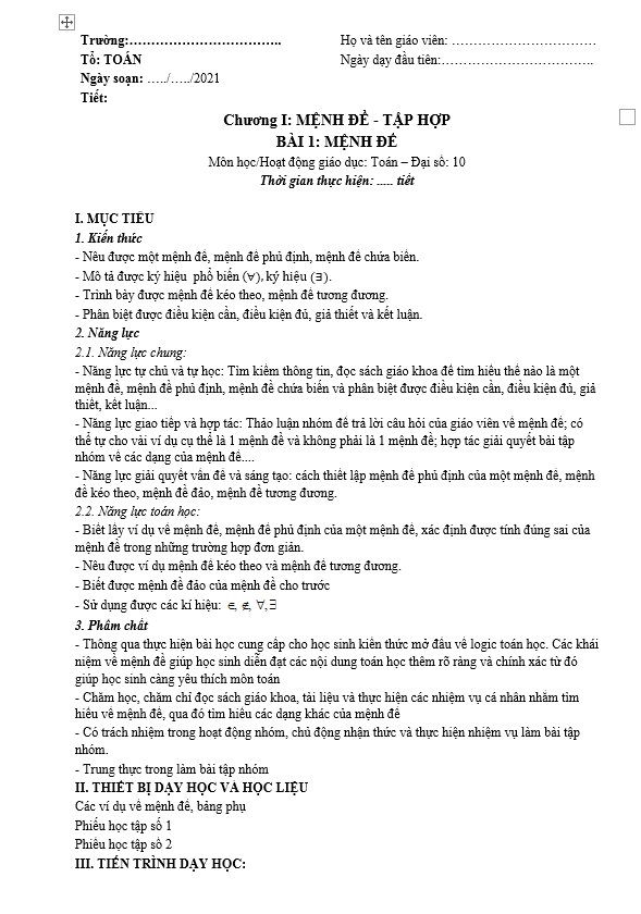 giao an day hoc lop 10 mon toan theo cong van so 5512 bgddt gdtrh d