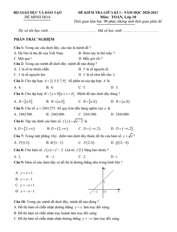 ma tran bang dac ta ki thuat va de minh hoa kiem tra giua hoc ki 1 hk1 lop 10 mon toan d